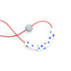 Joy Necklace Blue Polka Dots